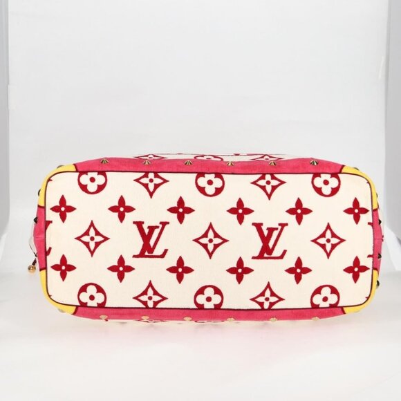 LOUIS VUITTON Cruise line Eponge Tote Bag Pile White M92096 LV Auth sw1167V - Picture 6 of 16